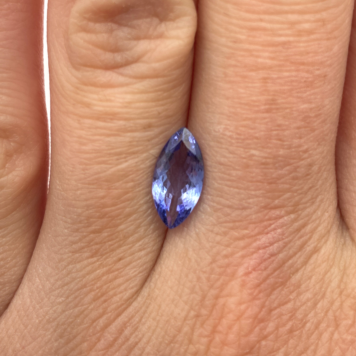 1.27 carat Violet-Blue Tanzanite, 11x5.5mm Marquise Cut